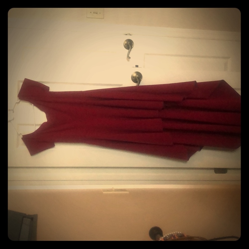 Hi low off the shoulders dress